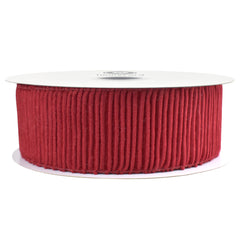 Christmas Ribbed Velvet Wired Ribbon, 10-yard