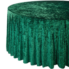 Round Velvet Party Dining Tablecloth, 120-inch