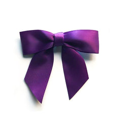 Pre-Tied Satin Bows, 7/8-Inch, 12-Piece