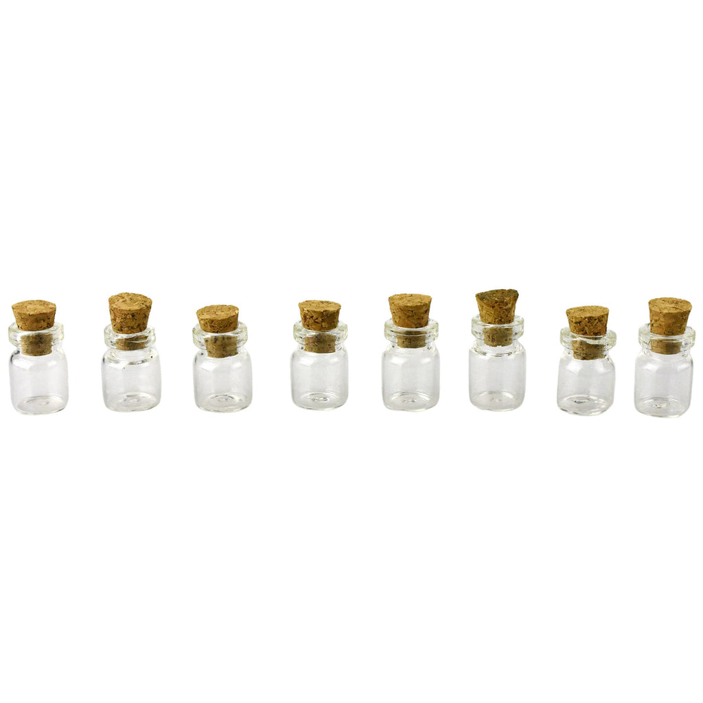 Mini Glass Bottles with Cork Lid
