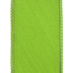 Christmas Velvet Two-Tone Wired Ribbon, 10-yard