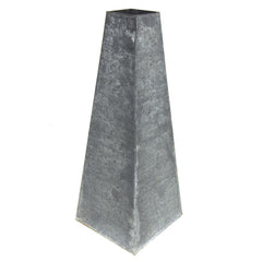 Metal Flower Trapezoid Vase, 16-inch
