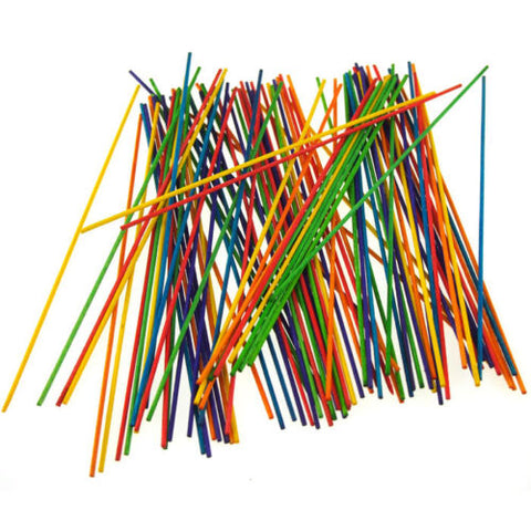 Wooden Dowel Sticks, 8-inch, 80-count, Multicolor