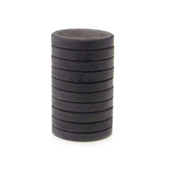 Disk Black Magnets Neodymium Arts and Crafts, 10-count