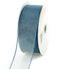 Sheer Chiffon Ribbon Wired Edge, 1-1/2-inch, 25-yard