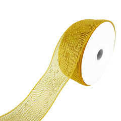 Decorative Metallic Mesh Ribbon, 2-1/2-Inch, 25-Yard