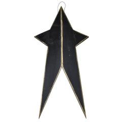Five Point Painted Long Wooden Stars Wall Decor