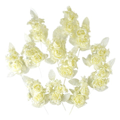 Organza Corsage Flowers, 6-inch, 12-count