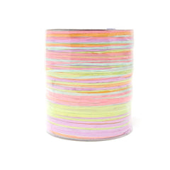 Premium Pastel Multicolored Raffia, Made in Germany, 55-Yard