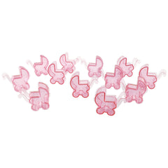 Acrylic Plastic Stroller Baby Shower Favors, 2-3/4-Inch, 12-Count