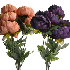 Artificial Peony Bush, 20-Inch