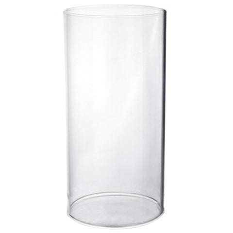 Clear Hurricane Candle Holder Glass Vase, 16-Inch x 4-Inch, 12-Count