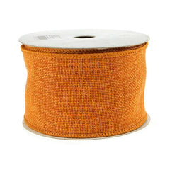 Faux Burlap Wired Edge Ribbon, 2-1/2-inch, 10-yard