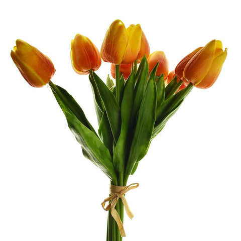 Artificial Tulip Bouquet, 13-Inch