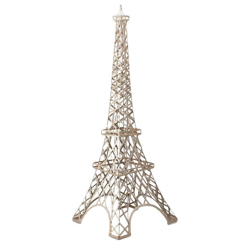 Large Metal Paris France Eiffel Tower Stand, 59-Inch, Gold