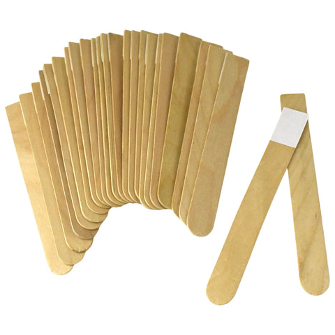 Adhesive Craft Wood Sticks, 6-Inch, 25-Count - Natural