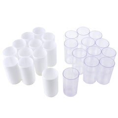 Stackable Acrylic Dessert Cylinders, 3-Inch, 12-Count