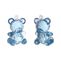 Acrylic Plastic Teddy Bear Baby Shower Favors, 1-3/4-Inch, 12-Count