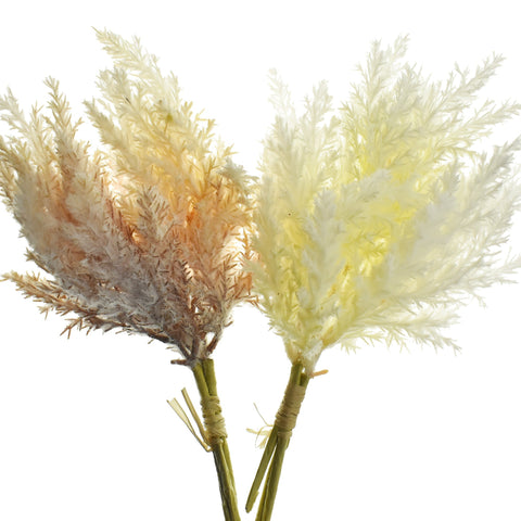 Artificial Pampas Grass Bundle, 14-Inch
