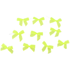 Sheer Satin Edge Twist Tie Bows, 3-1/4-Inch, 100-Count