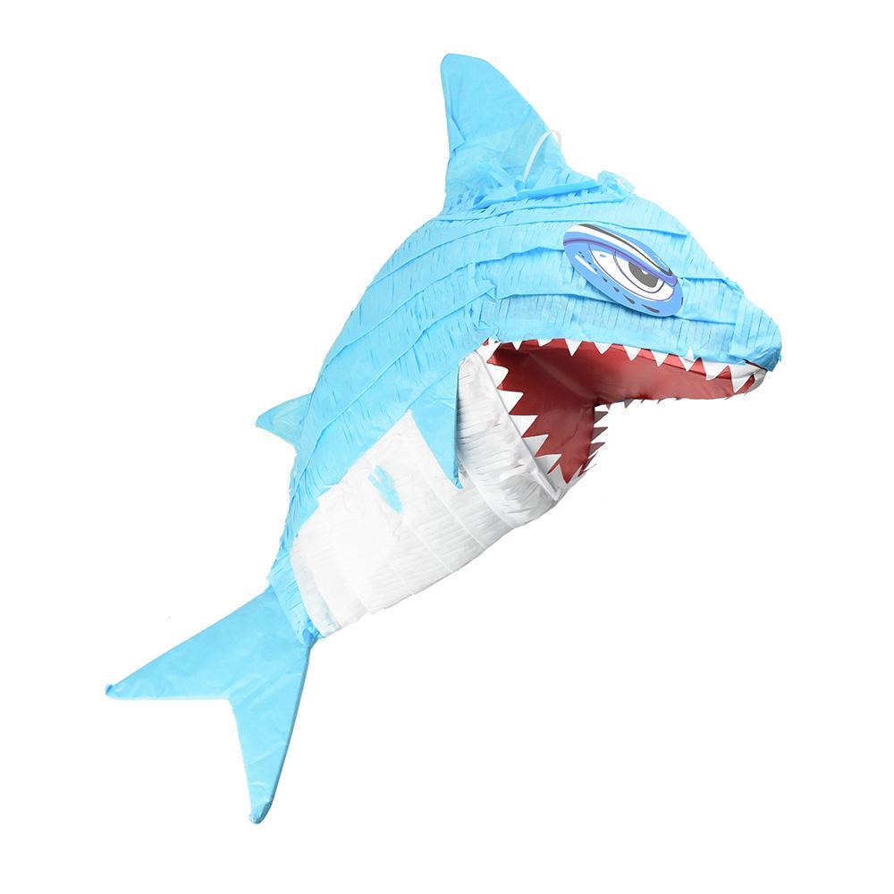 Family Fun Sharky Shark Piñata, Blue, 14-1/2-Inch