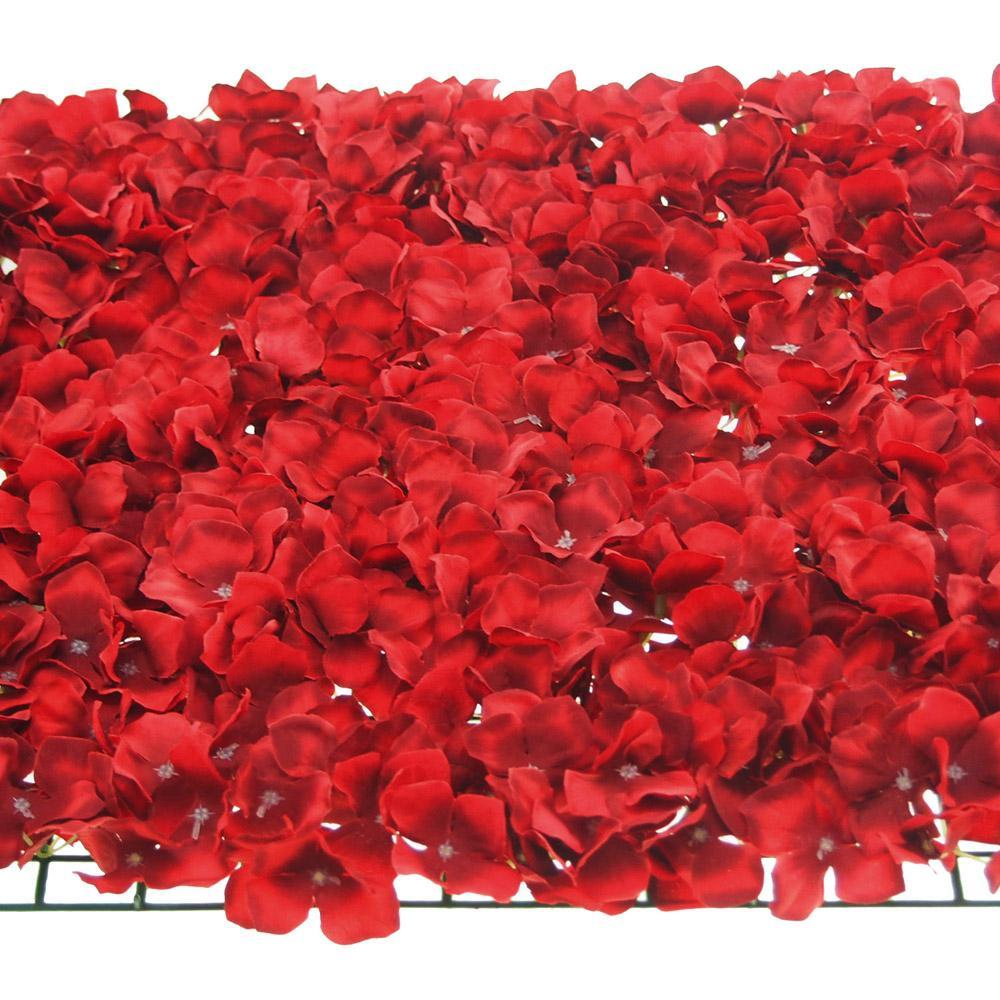 Artificial Silk Hydrangea Flower Mat, 24-inch