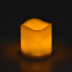 LED Plastic Flickering Flame Candle, 3-Inch