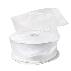 Sheer Organza Wired Ribbon, 2-1/2-inch, 50-yard