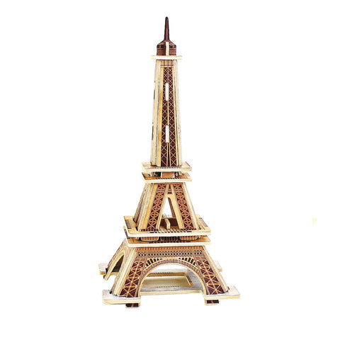 Eiffel Tower 3D Wooden Puzzle, 9-1/2-Inch