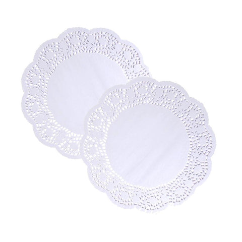 Round Lace Doilies, White, 4-1/2-Inch, 20-Count