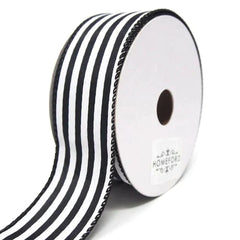 Cabana Stripes Satin Wired Ribbon, 10 Yards