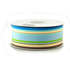 Rainbow Striped Grosgrain Ribbon, 1-1/2-Inch, 25 Yards