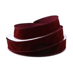 Christmas Velvet Wired Edge Ribbons