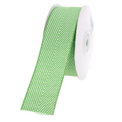 Chevron Herringbone Cotton Ribbon, 1-1/2-Inch, 10 Yards