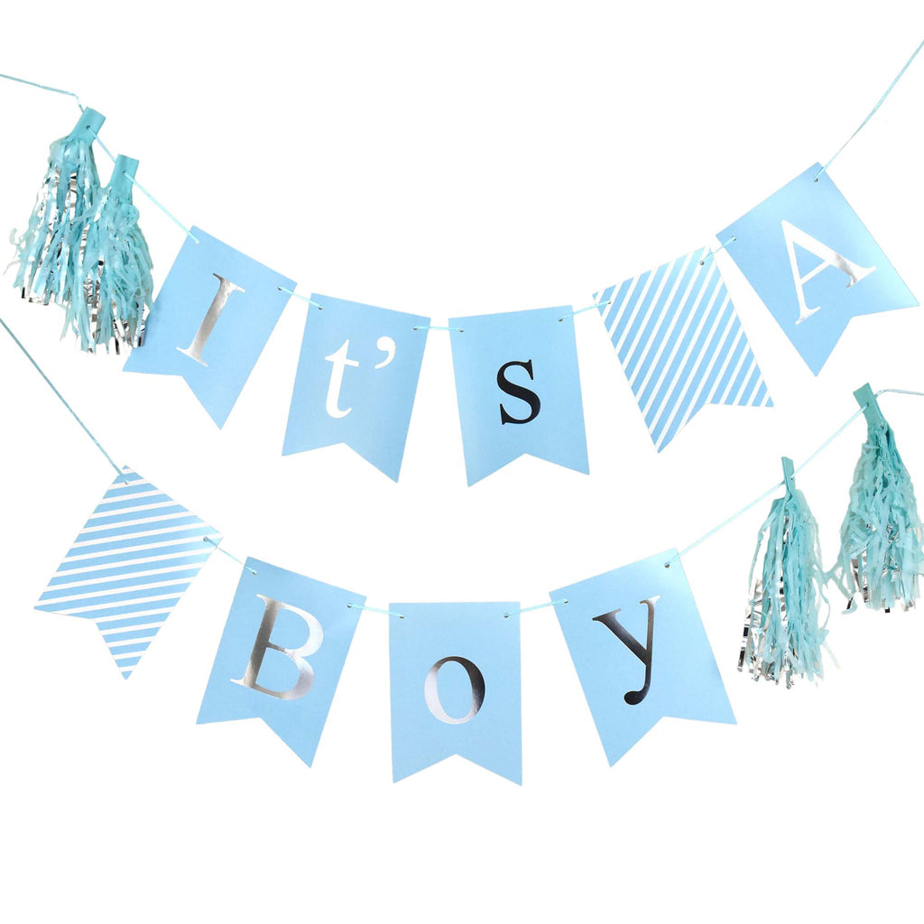 It's a Boy Tassel Party Banner, 10-Feet