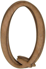 Wooden Cursive Letters, 3-inch, 6-count, Natural