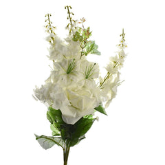 Artificial Rose, Lily, and Hydrangea Bouquet, 26-Inch