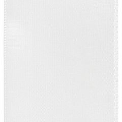 Single Faced Satin Ribbon, 1-1/2-inch, 10-yard, White