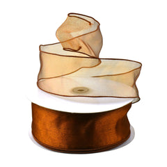 Sheer Organza Wired Ribbon, 2-1/2-inch, 50-yard
