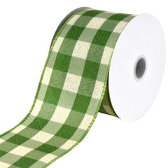 Buffalo Checkered Plaid Wired Ribbon, 10-yard