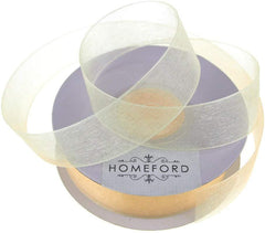 Sheer Organza Ribbon, 7/8-inch, 25-yard
