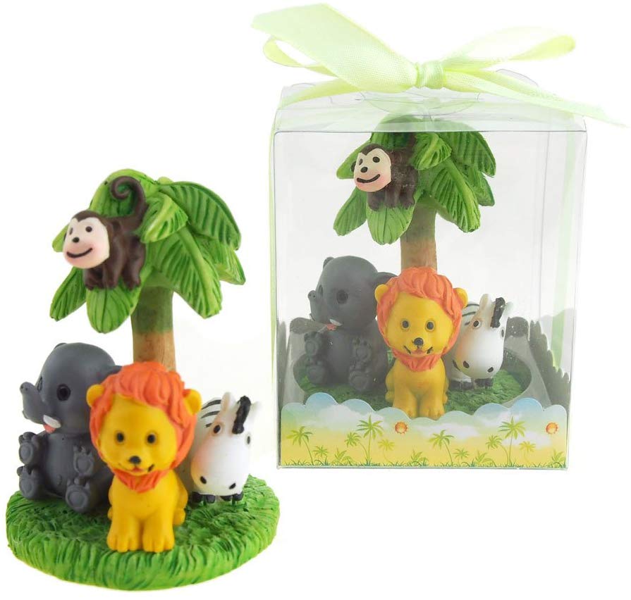 Safari Animals Poyresin Favors, 3-Inch