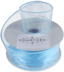 Sheer Organza Wired Edge Ribbon, 1-1/2-inch, 10-yard