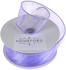 Sheer Organza Wired Edge Ribbon, 1-1/2-inch, 10-yard