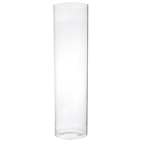 Clear Hurricane Candle Holder Glass Vase, 16-Inch x 3-Inch, 12-Count