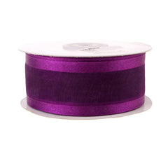 Satin-Edge Sheer Organza Ribbon, 1-1/2-inch, 25-yard