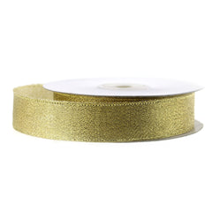 Metallic Taffeta Christmas Ribbons, 25-yard