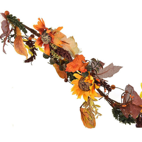 Artificial Sunflower Garland, 52-Inch