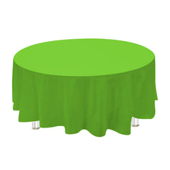 Plastic Table Cover, Round, 84-Inch