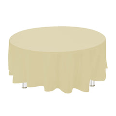 Plastic Table Cover, Round, 84-Inch